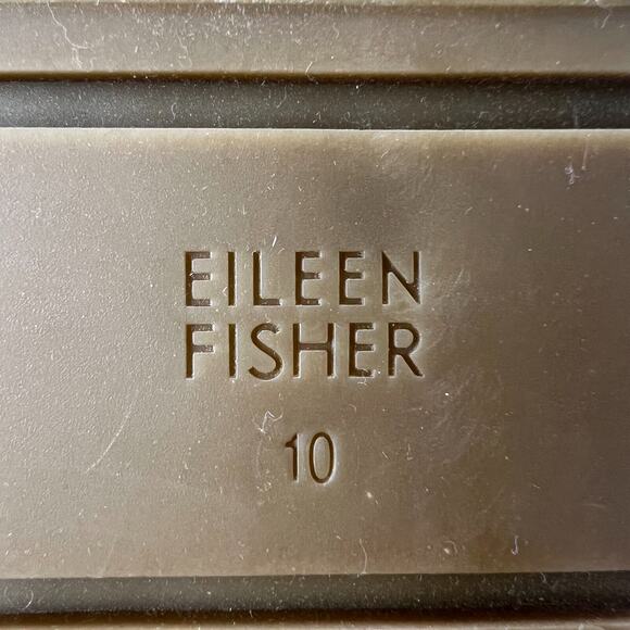 Eileen Fisher Tali Recycled Stretch Knit Espadrille Wedge Sandals Tan Women's 10 - Picture 9 of 10